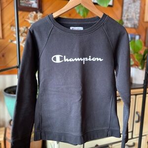 Champion Crewneck, size M, Black